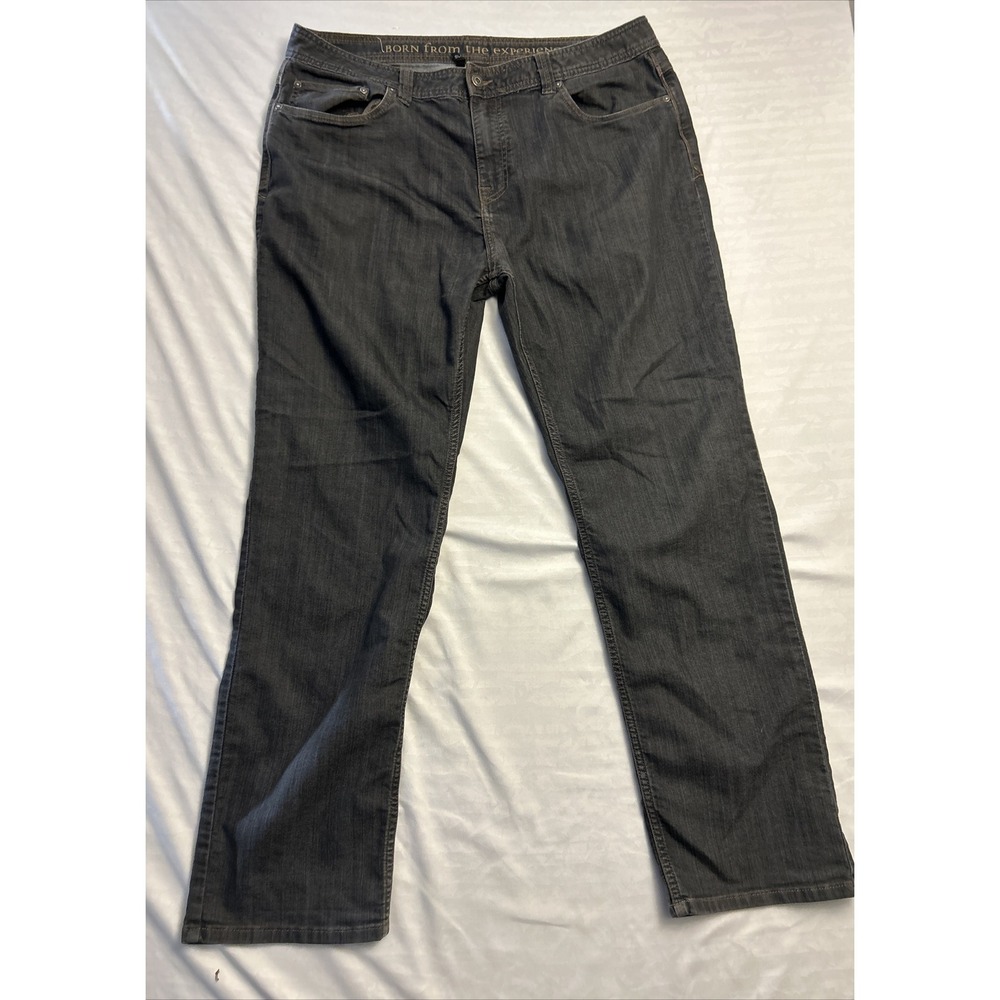 Prana Born From The Experience Men's Size 38WX30L* Black Slim Fit Jeans Denim